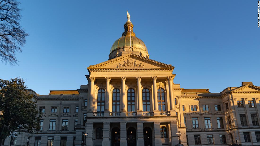 Park Cannon: Georgia state legislator arrested in protest over vote restriction bill in front of governor’s office