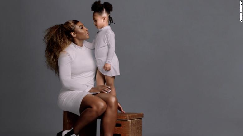 Serena Williams and her daughter twin in new fashion ad