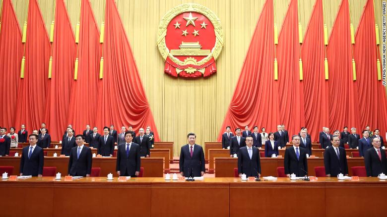 President Xi Jinping and the Politburo Standing Committee attend a grand gathering to mark the nation&#39;s poverty alleviation accomplishments at the Great Hall of the People in Beijing, capital of China, on February 25.