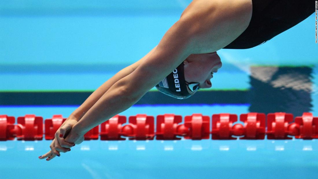 Olympic swimmer Katie Ledecky on training in a backyard pool and her aspirations for Tokyo 2020