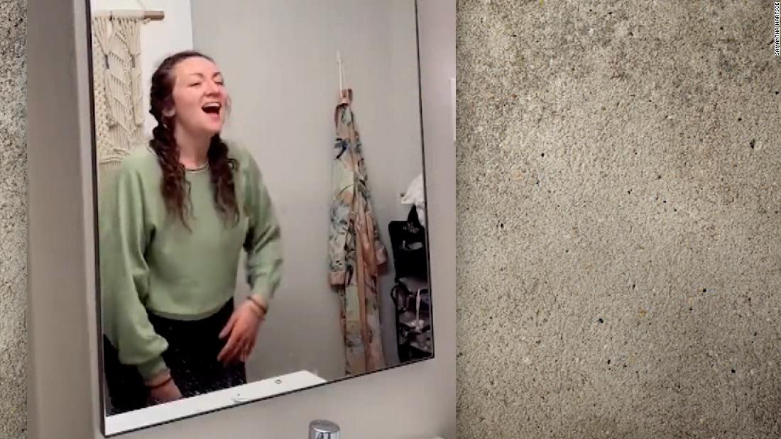 New York Woman Finds Hidden Surprise Behind Bathroom Mirror Cnn Video