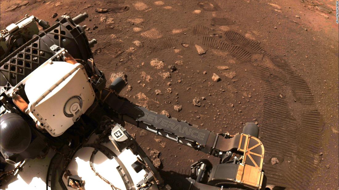 Perseverance rover takes its first ride on Mars, sends image back