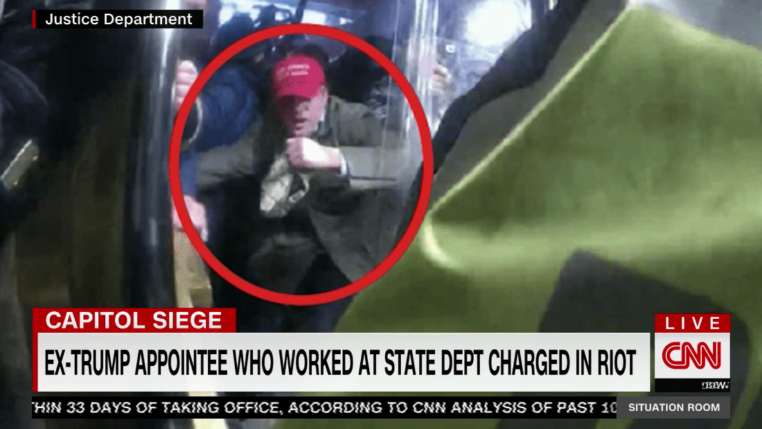 Trump Political Appointee Arrested For Rioting Cnn Video 