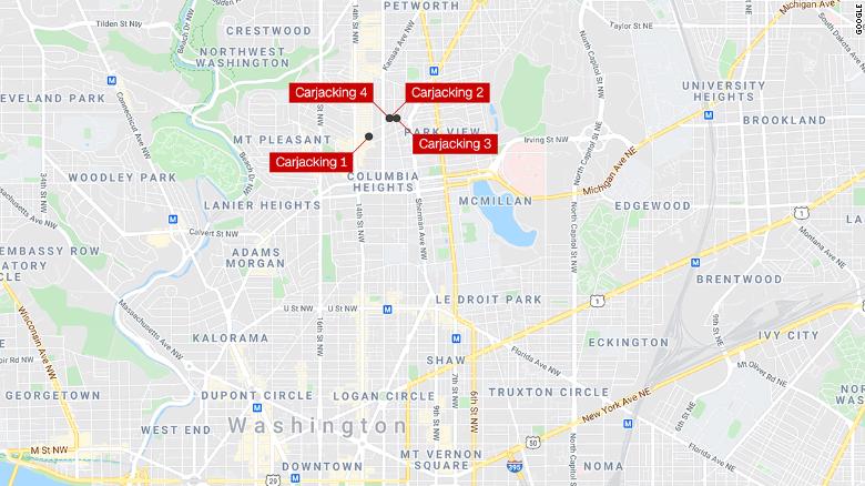 12-year-old arrested for four carjacking incidents in Washington, DC