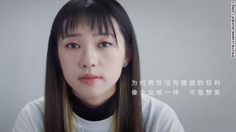 Chinese women&#39;s group video challenges government&#39;s idea of a real man