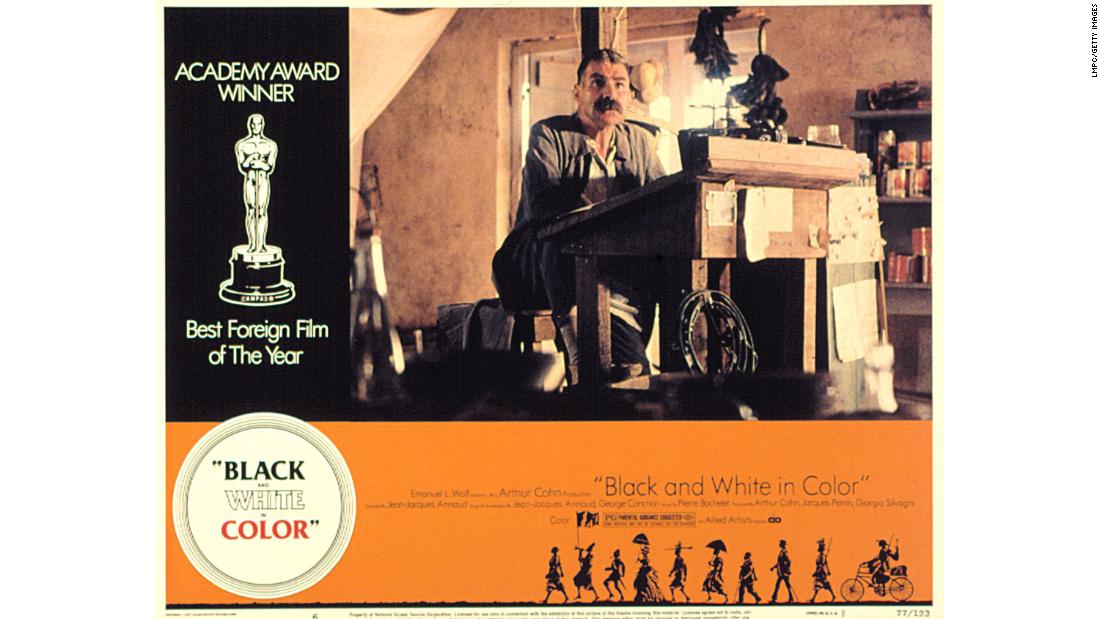 Seven years later, &quot;Black And White In Color&quot; (1976) would win the continent&#39;s second Best Foreign Language Film award. Set in the Ivory Coast and directed by Frenchman Jean-Jacques Annaud, the movie follows French colonists in Central Africa during World War I.