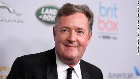 British TV host Piers Morgan, pictured here in October 2019, said he didn't believe Meghan's version of events.