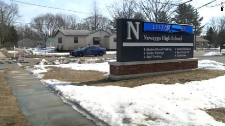 Newaygo High School was evacuated after the device exploded.