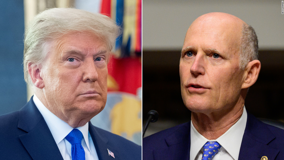 Donald Trump espera reunirse con el senador Rick Scott en medio de la división del Partido Republicano sobre el expresidente