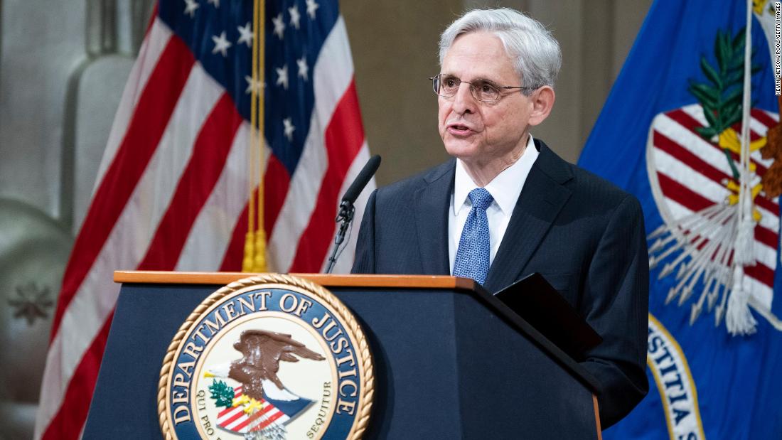 Merrick Garland arrives at the Justice Department and makes an implicit rebuke to the Trump era