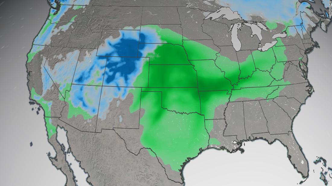 ‘Impossible travel conditions’ as the spring storm brings historic snow and severe storms