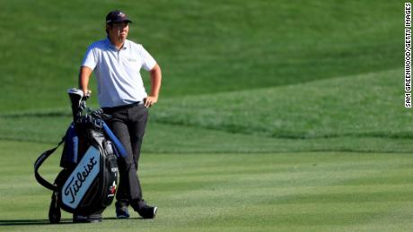 An looks on during the first round of THE PLAYERS Championship.