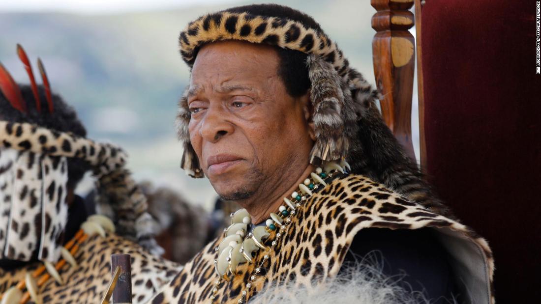 South Africa's Zulu King Goodwill Zwelithini dies at 72