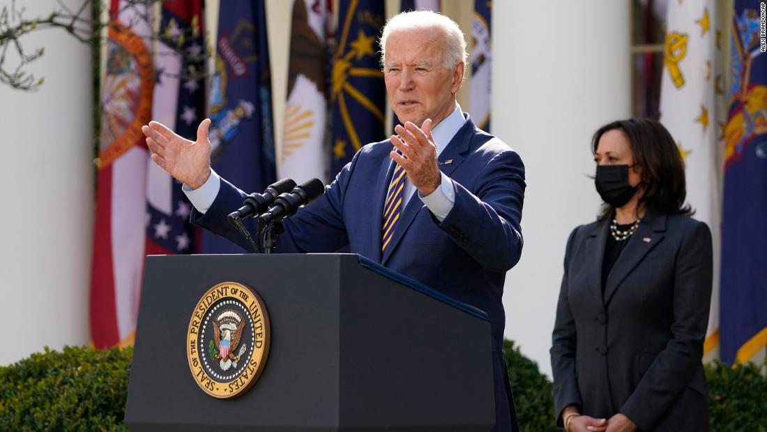 Biden hails a change in 'paradigm' as he celebrates relief bill