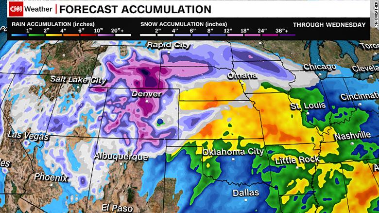 Millions are under winter storm advisories as blizzards and heavy rain move across the US