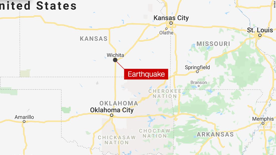Three small earthquakes shake Wichita, Kansas, area