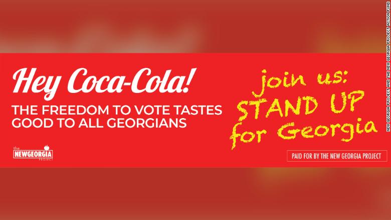 Groups in Georgia are launching a new campaign urging Cola-Cola and other corporations to oppose legislation that would curb access to voting.