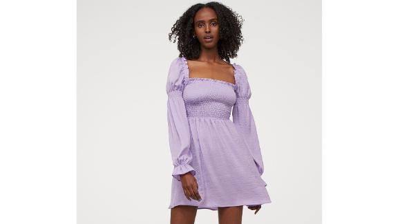 H&M smock-detail dress