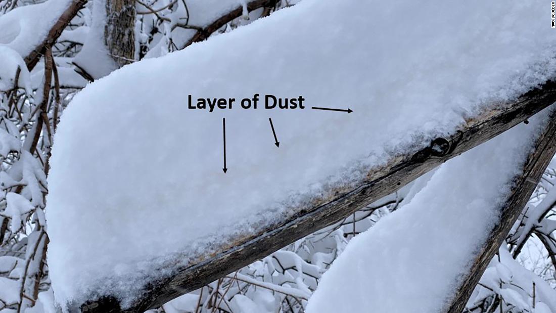 Mexican dust found in Colorado blizzard