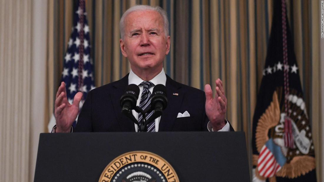 Biden announces new vaccination goal in his first White House news conference: 200 million shots in first 100 days