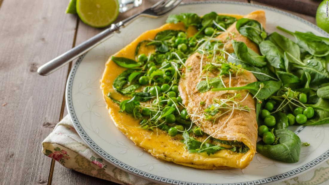 Whip up an omelet with herbs, microgreens and peas. If you&#39;re feeling fatigued, the eggs could improve your sleep quality.