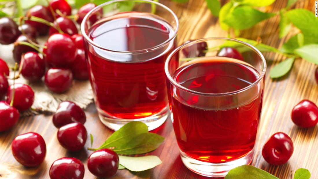 Tart cherry juice is rich in melatonin.