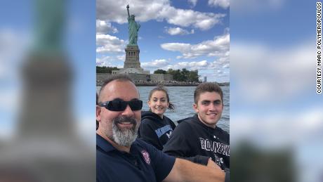 Marc Polymeropoulos and his kids in 2019.