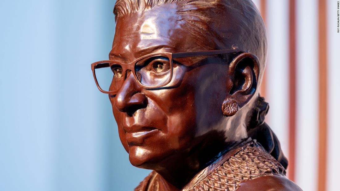 Hometown hero Ruth Bader Ginsburg honored with bronze statue in Brooklyn