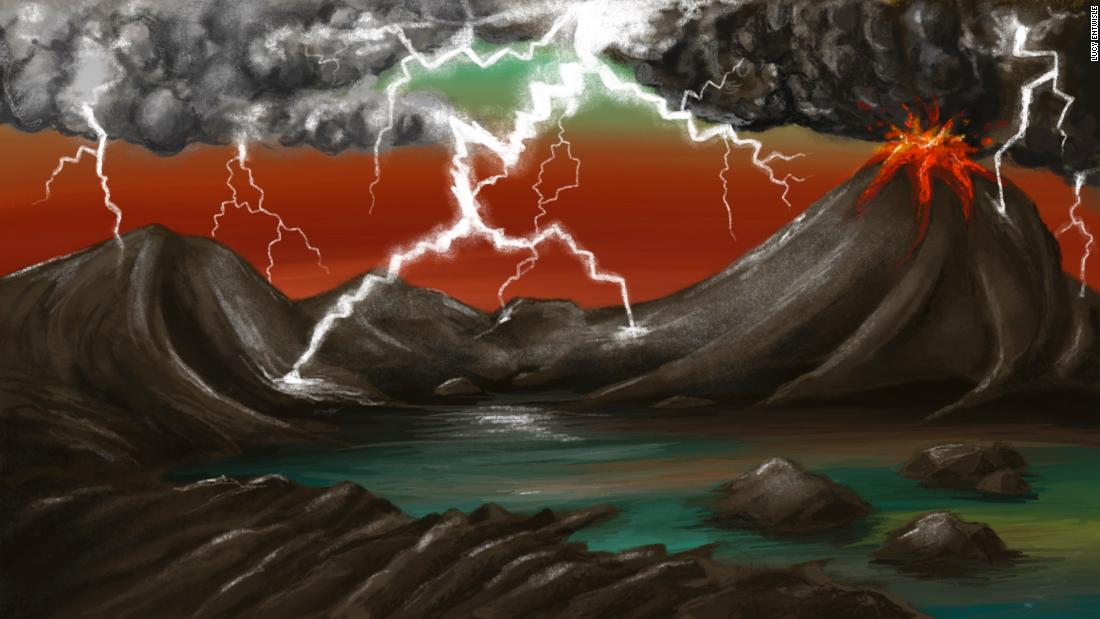 Lightning may have given life a spark on the early earth