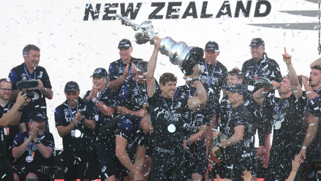 Team New Zealand retains the America's Cup in front of thousands of spectators