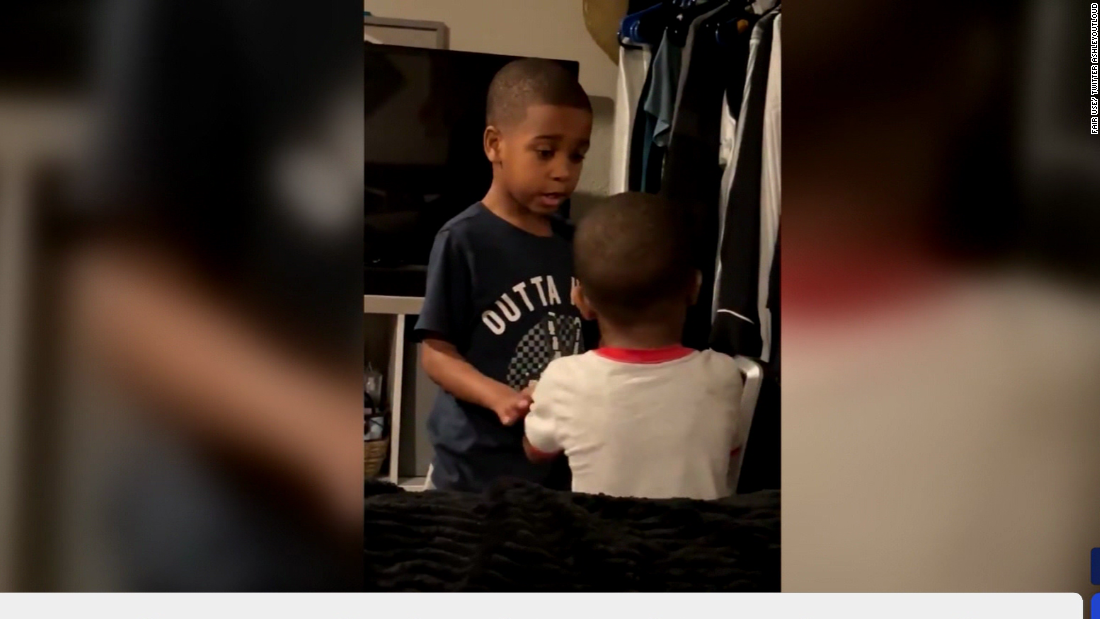 See how a 6-year-old helped his little brother calm down - CNN Video