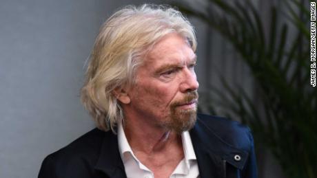 Sir Richard Branson waits to address an audience during the launch of The B Team Australasia on October 11, 2018 in Sydney, Australia.