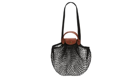 Longchamp Le Pliage Filet Knit Shoulder Bag 