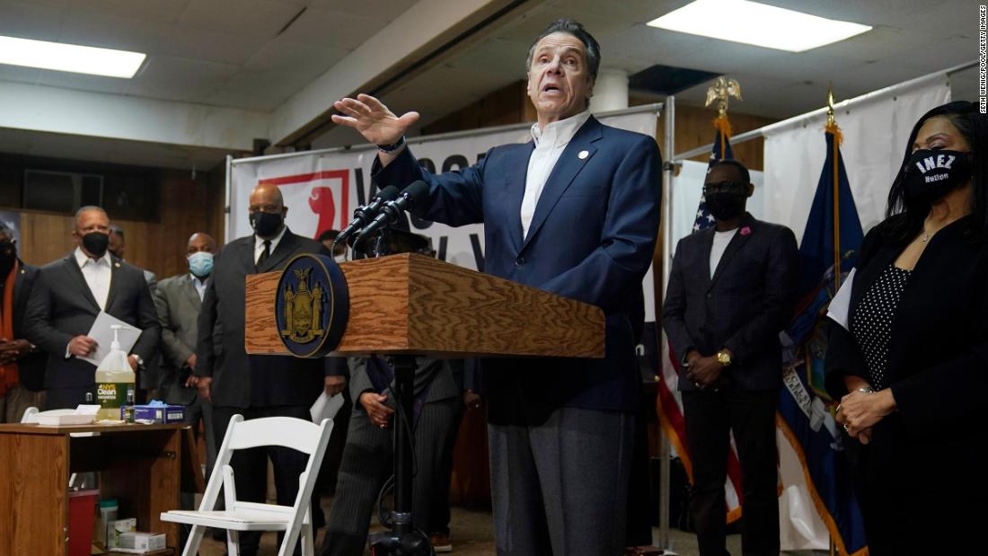 New York Governor Andrew Cuomo relies on black Democrats and old friends as he fights for his political future