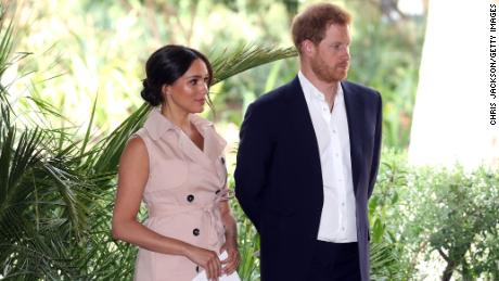 JOHANNESBURG, SOUTH AFRICA - OCTOBER 02: Prince Harry, Duke of Sussex and Meghan, Duchess of Sussex attend a Creative Industries and Business Reception on October 02, 2019 in Johannesburg, South Africa.   (Photo by Chris Jackson/Getty Images)