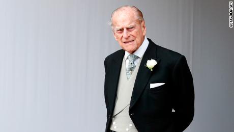 WINDSOR, ENGLAND - OCTOBER 12:  Prince Philip, Duke of Edinburgh attends the wedding of Princess Eugenie of York to Jack Brooksbank at St. George&#39;s Chapel on October 12, 2018 in Windsor, England.  (Photo by Alastair Grant - WPA Pool/Getty Images)