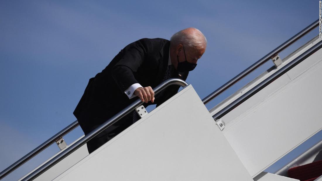White House says Biden is ‘100% fine’ after stumbling aboard Air Force One