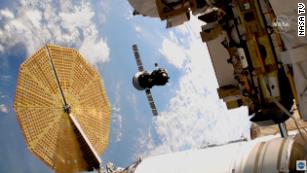 Astronauts relocated a spacecraft outside the International Space Station