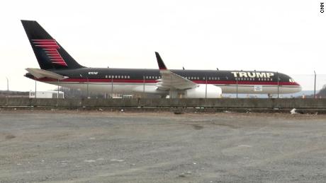 Glory days of Trump's gold-plated 757 seem far away as plane sits idle at a sleepy airport  