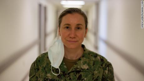 Lt.  Cmdr.  Julia Cheringal, public health emergency officer at Portsmouth Naval Medical Center.