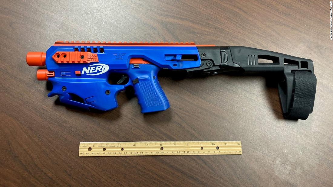 Police seize real gun disguised as Nerf toy in North Carolina drug raid