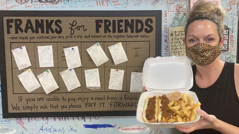 A Virginia restaurant is giving away free meals, no questions asked