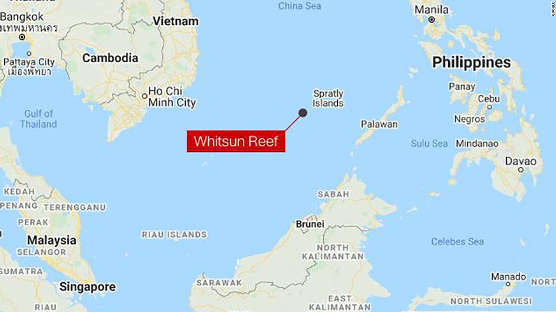 Philippines says illegal structures found on reefs near where Chinese boats swarmed