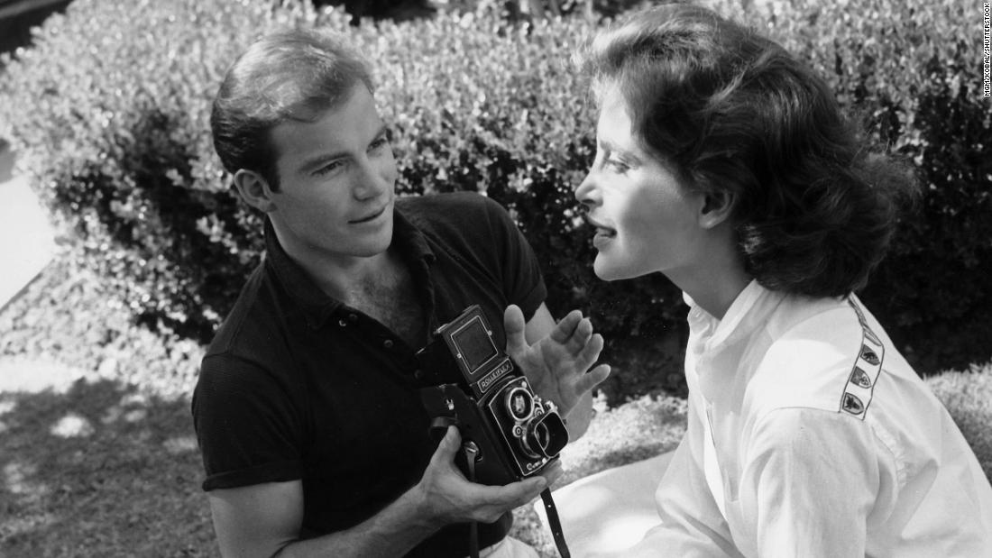 Shatner and his first wife, actress Gloria Rand, are seen in 1957.