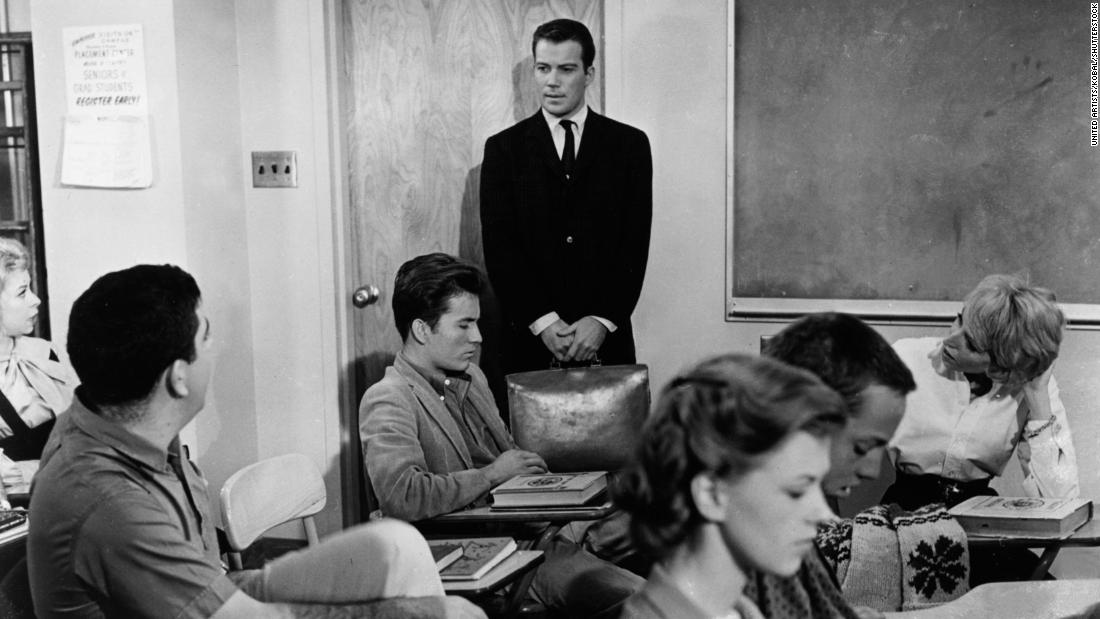 Shatner plays a teacher in the 1961 movie &quot;The Explosive Generation.&quot; It was one of his earliest film roles.