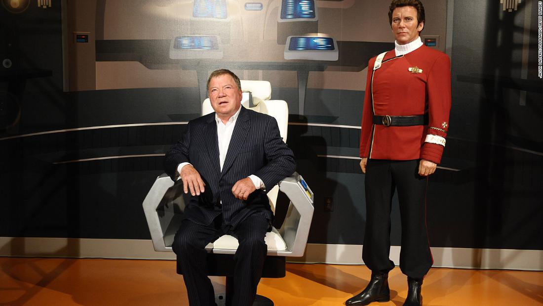 Shatner attends the unveiling of a Captain Kirk wax figure at the Madame Tussaud&#39;s Wax Museum in Los Angeles in 2009.