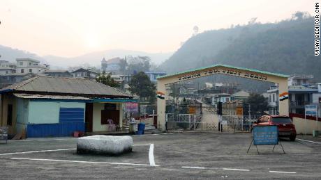 Indo-Myanmar trade bridge at Zokhawthar village, Mizoram, India. 