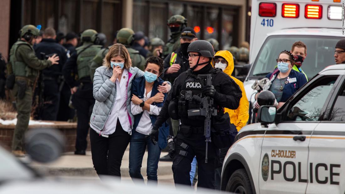 A King Soopers barista hid his coworker behind trash cans to keep her safe during the shooting