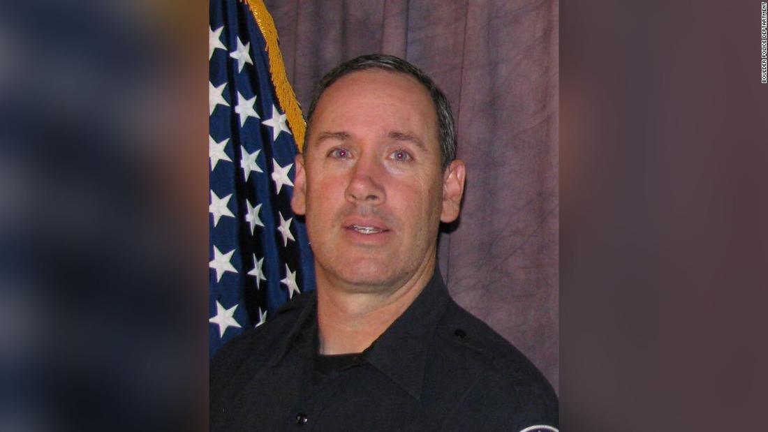 The first officer who responded to Boulder shooting scene was killed. He leaves behind seven children