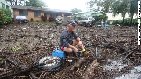 Resident Shaun Ratko at his home in Port Macquarie, New South Wales, Australia, on March 23. 